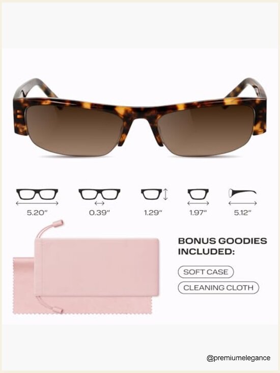 Polarized Semi Rimless Sunglasses Women Retro Round main image 3